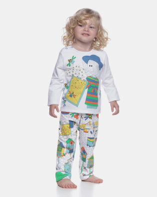 Pijama manga longa e calça