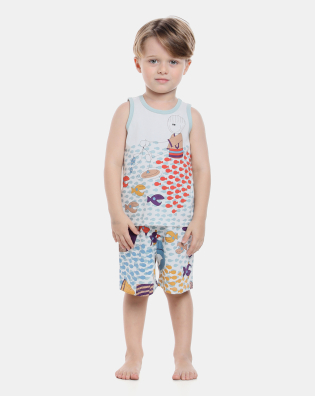 Pijama regata e bermuda  