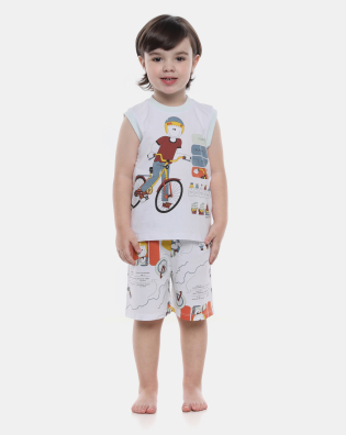 Pijama Regata Machão e Bermuda