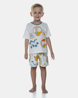 Pijama Manga Curta e Bermuda