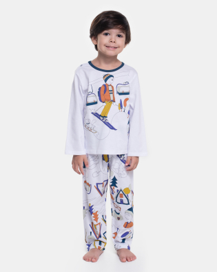 Pijama Manga Longa e Calça 