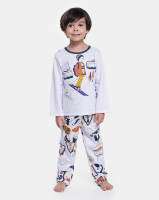 Pijama Manga Longa e Calça