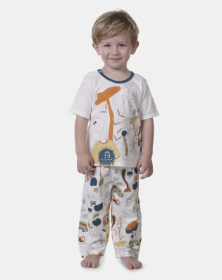 Pijama manga curta e calça