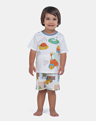 Pijama Manga Curta e Bermuda