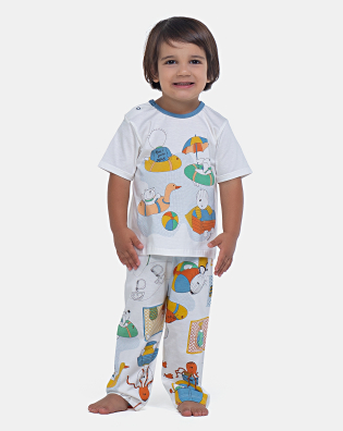 Pijama Manga Curta e Calça
