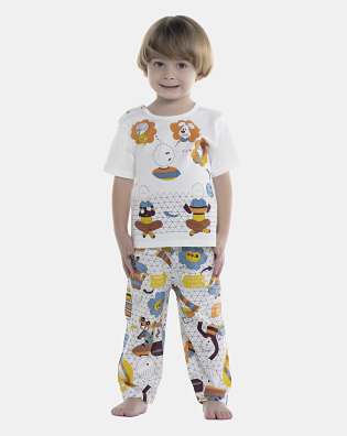 Pijama Masculino Baby Manga Curta e Calça
