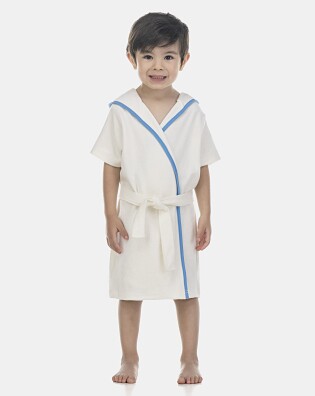 Roupão Masculino Baby Manga Curta Atoalhado