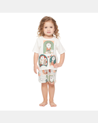 Conjunto Feminino Baby Manga Curta e Short