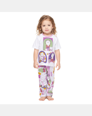 Conjunto Feminino Baby Manga Curta e Calça