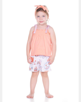 PIJAMA ALÇA E SHORT