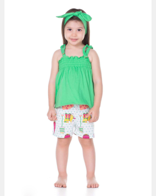 PIJAMA ALÇA E SHORT