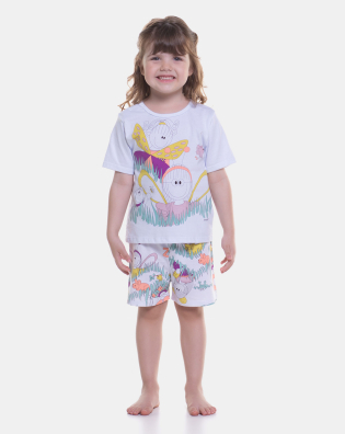 Pijama manga curta e short