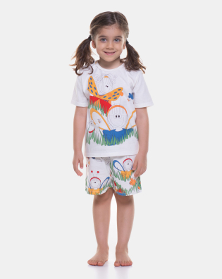 Pijama manga curta e short