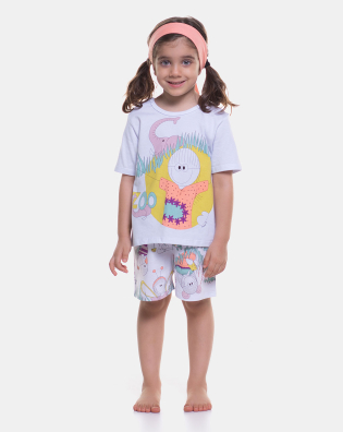 Pijama manga curta e short