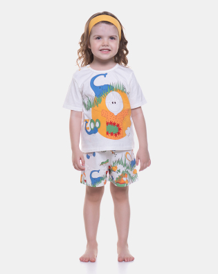 Pijama manga curta e short
