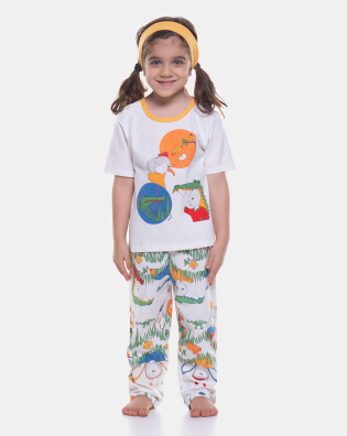 Pijama manga curta e calça