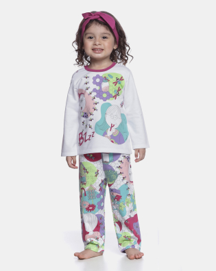 Conjunto Feminino Baby Manga Curta e Calça