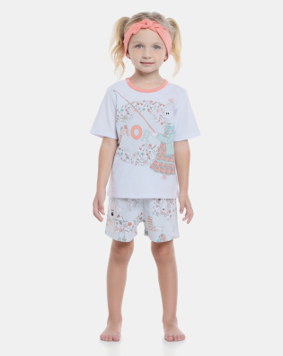Pijama manga curta e short  
