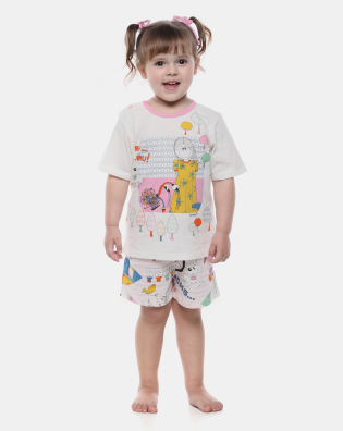 Pijama Manga Curta e Short