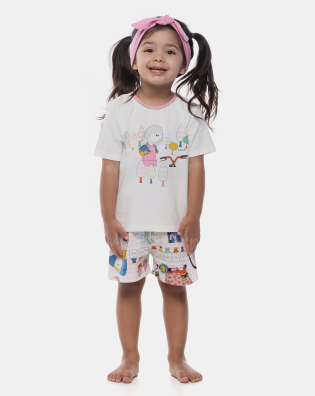 Pijama Manga Curta e Short