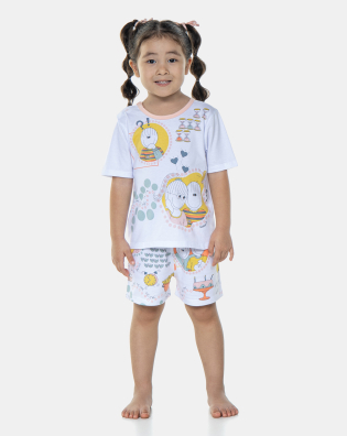 Pijama Manga Curta e Short