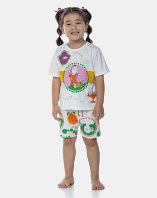 Pijama Manga Curta e Short