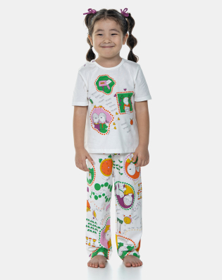Pijama Manga Curta e Calça
