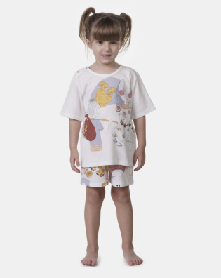 Pijama manga curta e short  