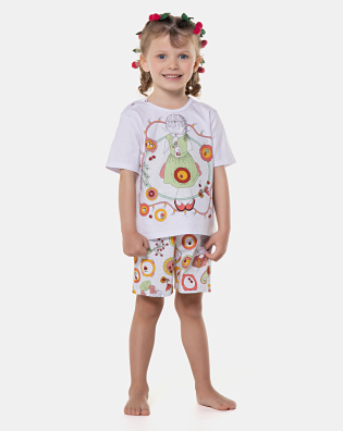 Pijama manga curta e short