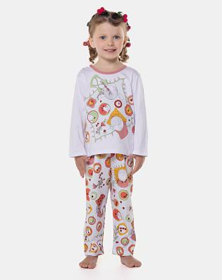 Pijama manga longa e calça