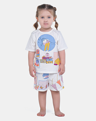 Pijama Manga Curta e Short