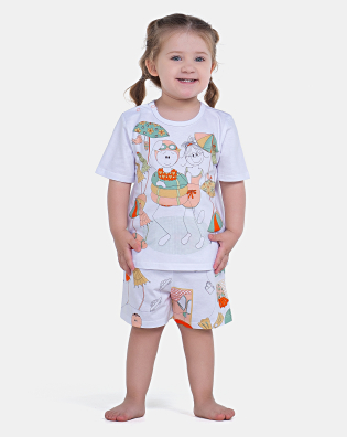 Pijama Manga Curta e Short