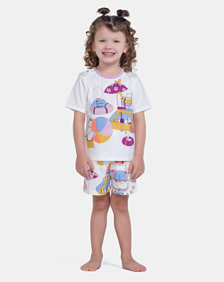 Pijama Manga Curta e Short