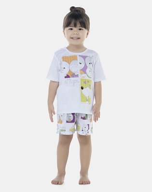 Pijama Feminino Baby Manga Curta e Short