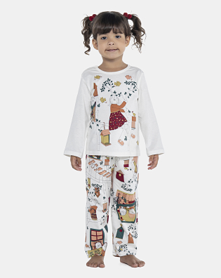 Pijama Feminino Baby Manga Longa e Calça
