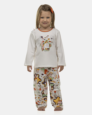 Pijama Feminino Baby Manga Longa e Calça