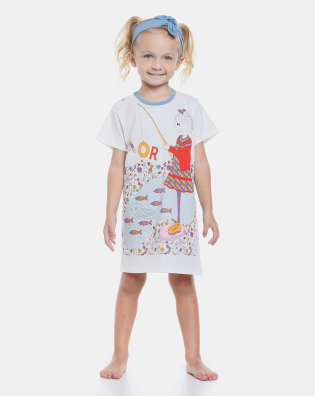 Camisão manga curta             