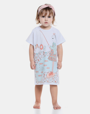 Camisão manga curta            