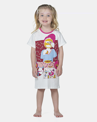 Camisão Feminino Baby Manga Curta