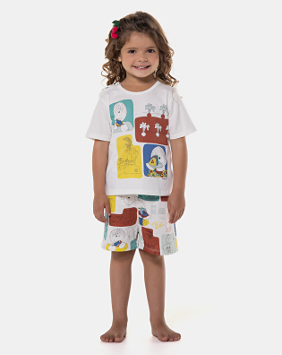 Pijama manga curta e short