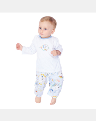 Pijama manga longa e calça