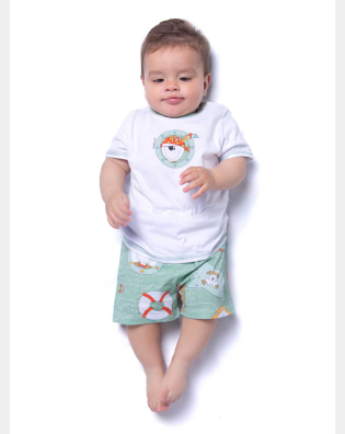 PIJAMA BODY MANGA CURTA E SHORT