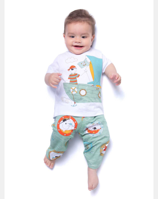 PIJAMA MANGA CURTA E CALÇA