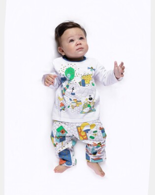 Pijama manga longa e calça