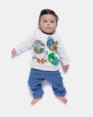 Pijama manga longa e calça        