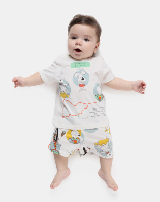 Pijama Manga Curta e Short