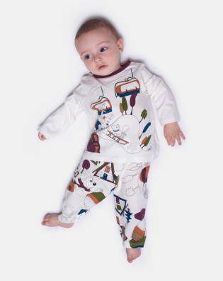 Pijama manga longa e calça