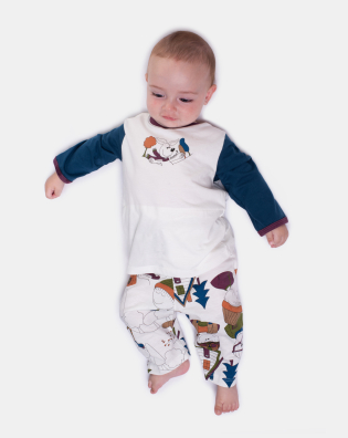 Sonhart Pijama Bebê Menino Manga Longa e Calça Estampada
