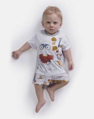 Pijama manga curta e short