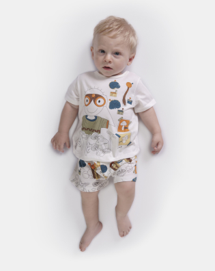 Pijama manga curta e short